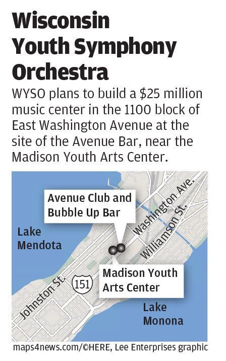 Wisconsin Youth Symphony Orchestra map